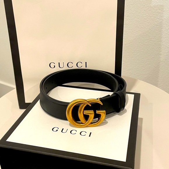 Gucci Leather Belt with Double G Buckle main image 5